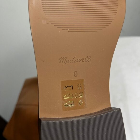 Madewell $298 The Drumgold Boot Extended Calf in Sepia Leather Size 9 NN039 - Picture 14 of 16